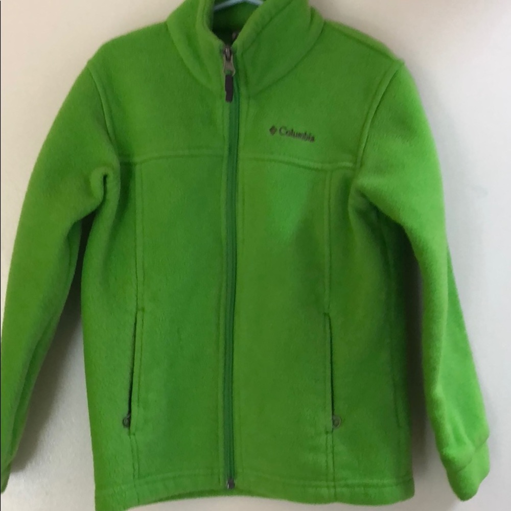 Boys Green Columbia jacket. Size XS (6)